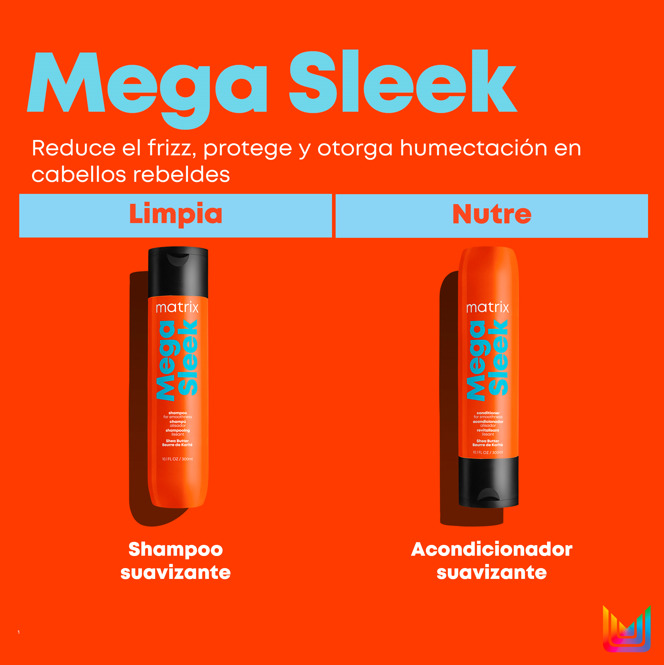 Shampoo Mega Sleek 300ml Matrix - Imagen 3