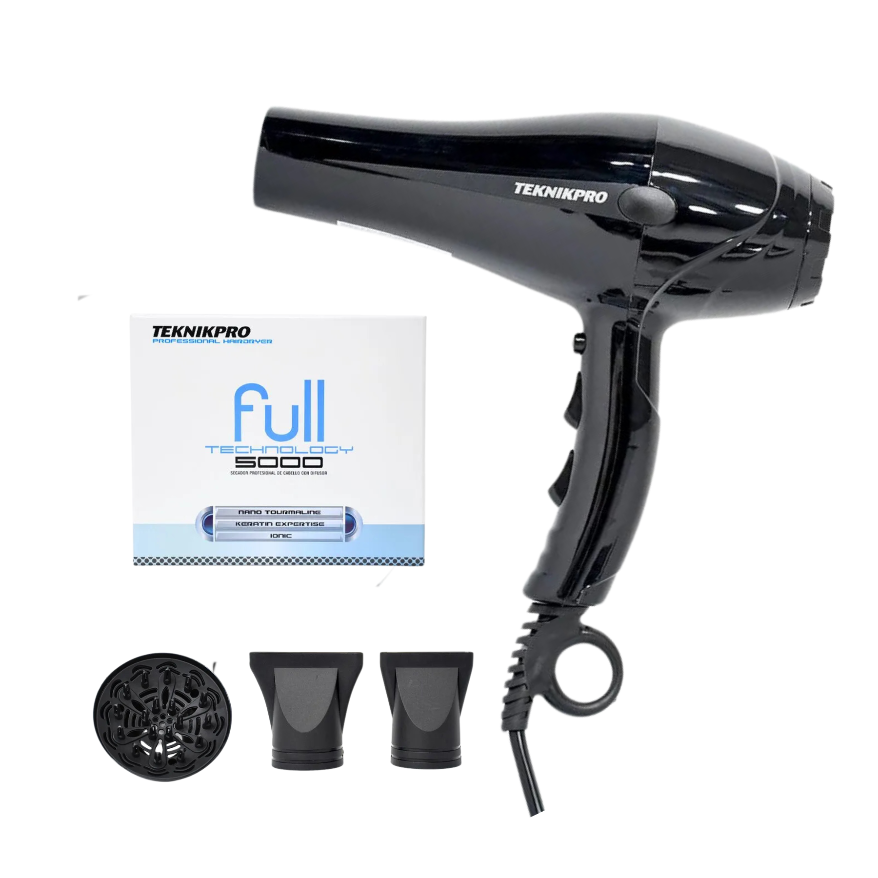 Secador Full Technology 5000 con Difusor | 2200W | Teknikpro - Imagen 4