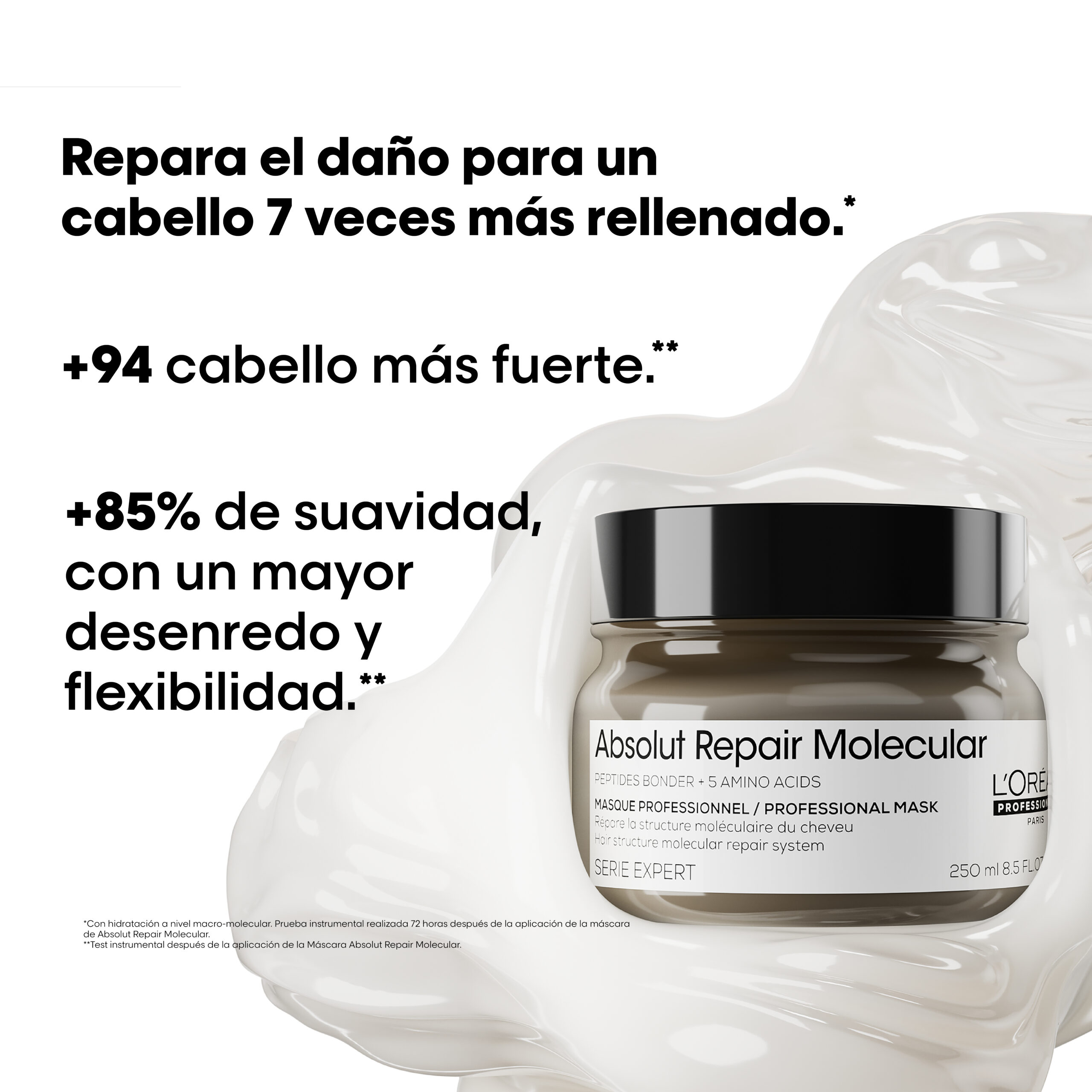 Máscara Absolut Repair Molecular 500ml L'Oréal Professionnel - Imagen 6