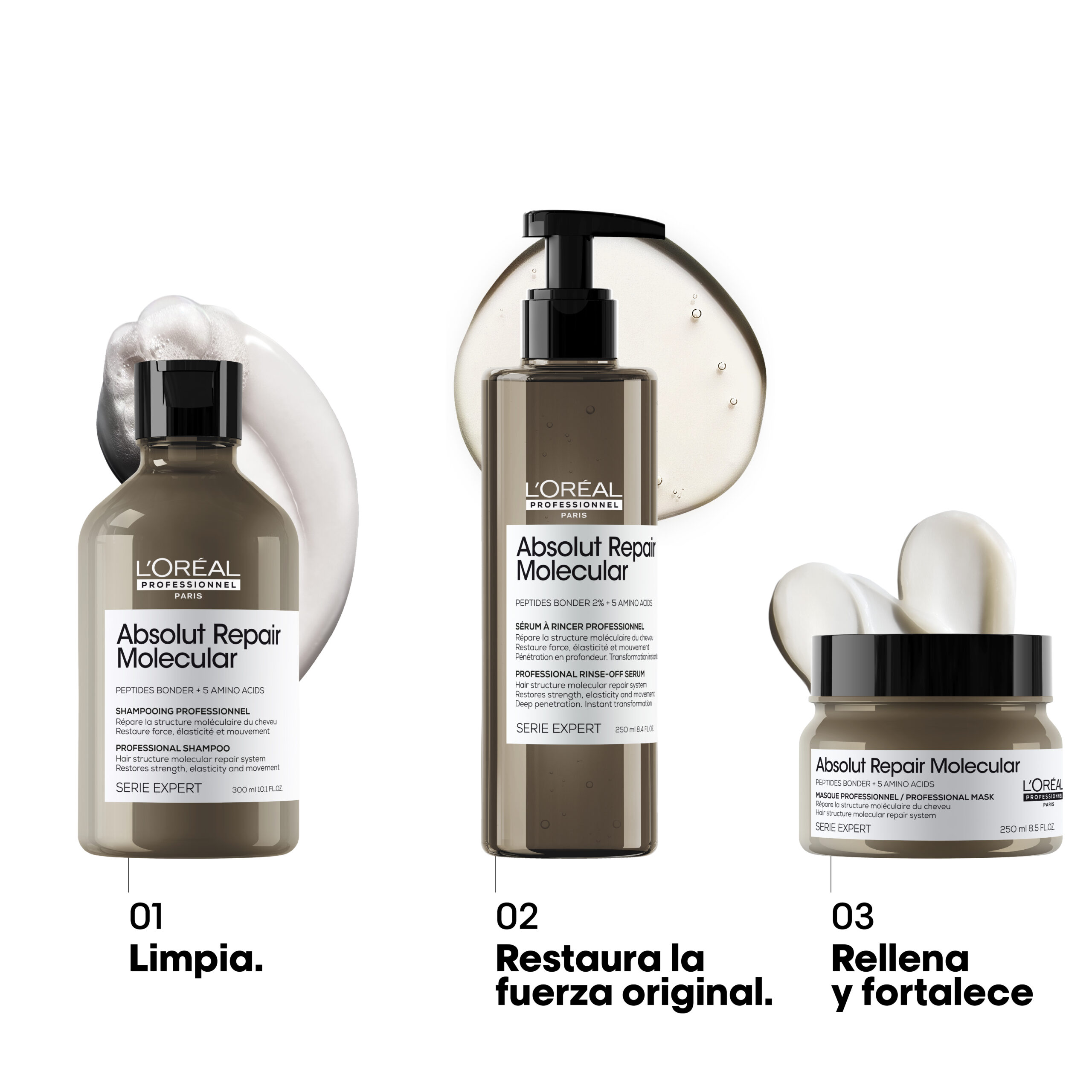 Máscara Absolut Repair Molecular 500ml L'Oréal Professionnel - Imagen 7