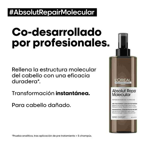 Pre-Tratamiento Absolut Repair Molecular 190ml L'Oréal Professionnel - Imagen 5