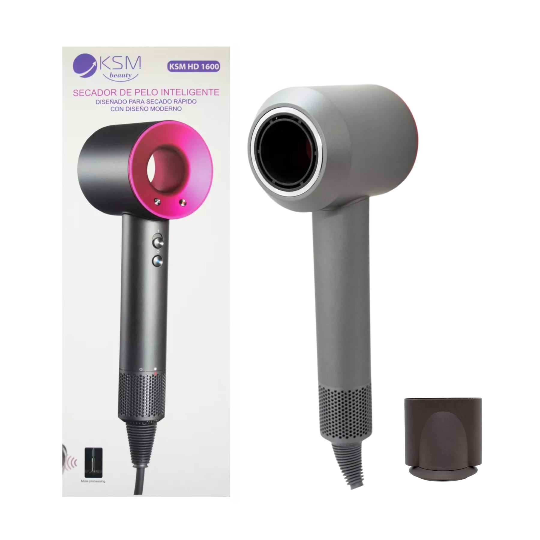 Secador Inteligente Hd 1600 Violeta | 1600W | KSM Beauty - Imagen 4