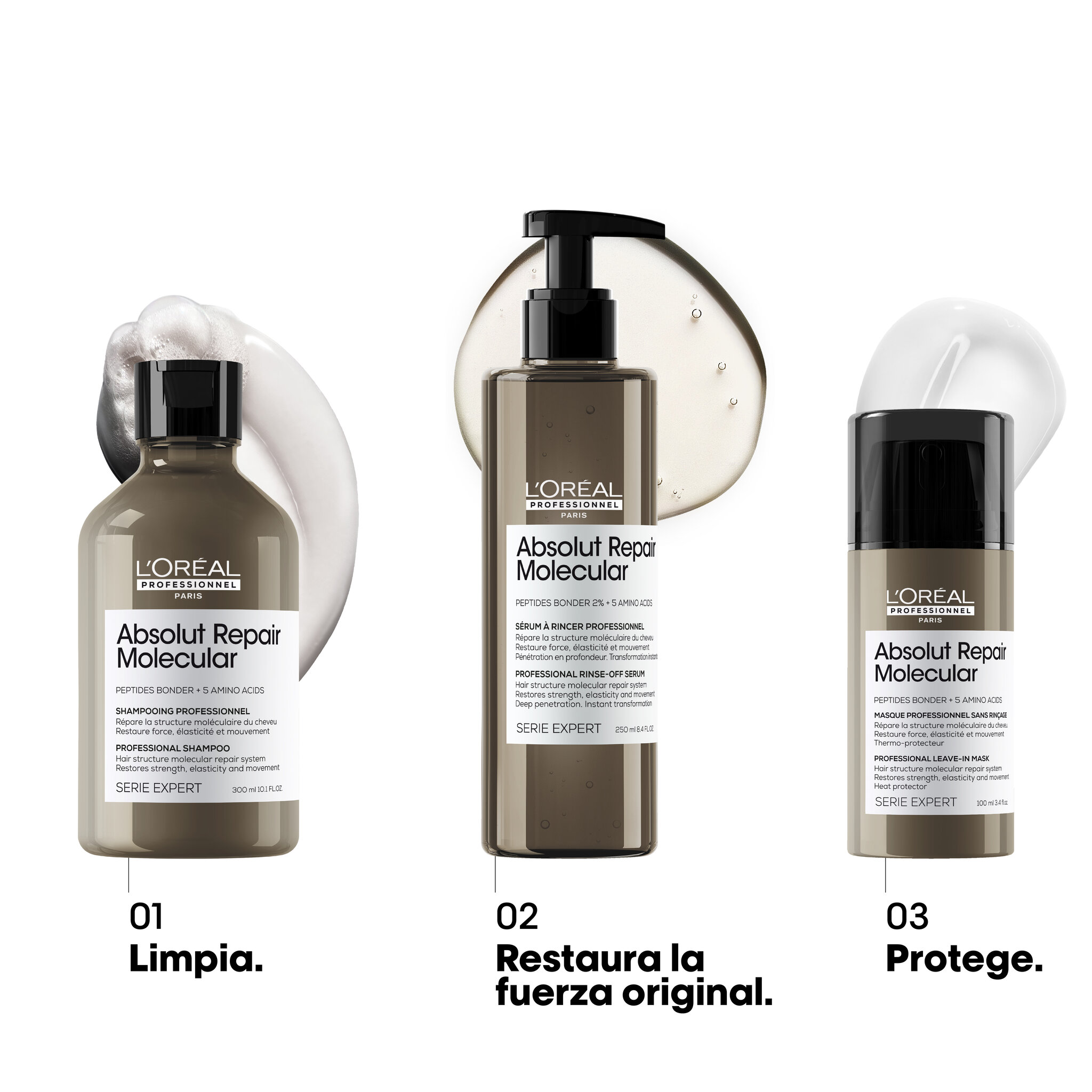 L'Oréal Professionnel Absolut Repair Molecular LP SE AbsRepMol RO Liq.Treat B75 - Packshot Oficial
