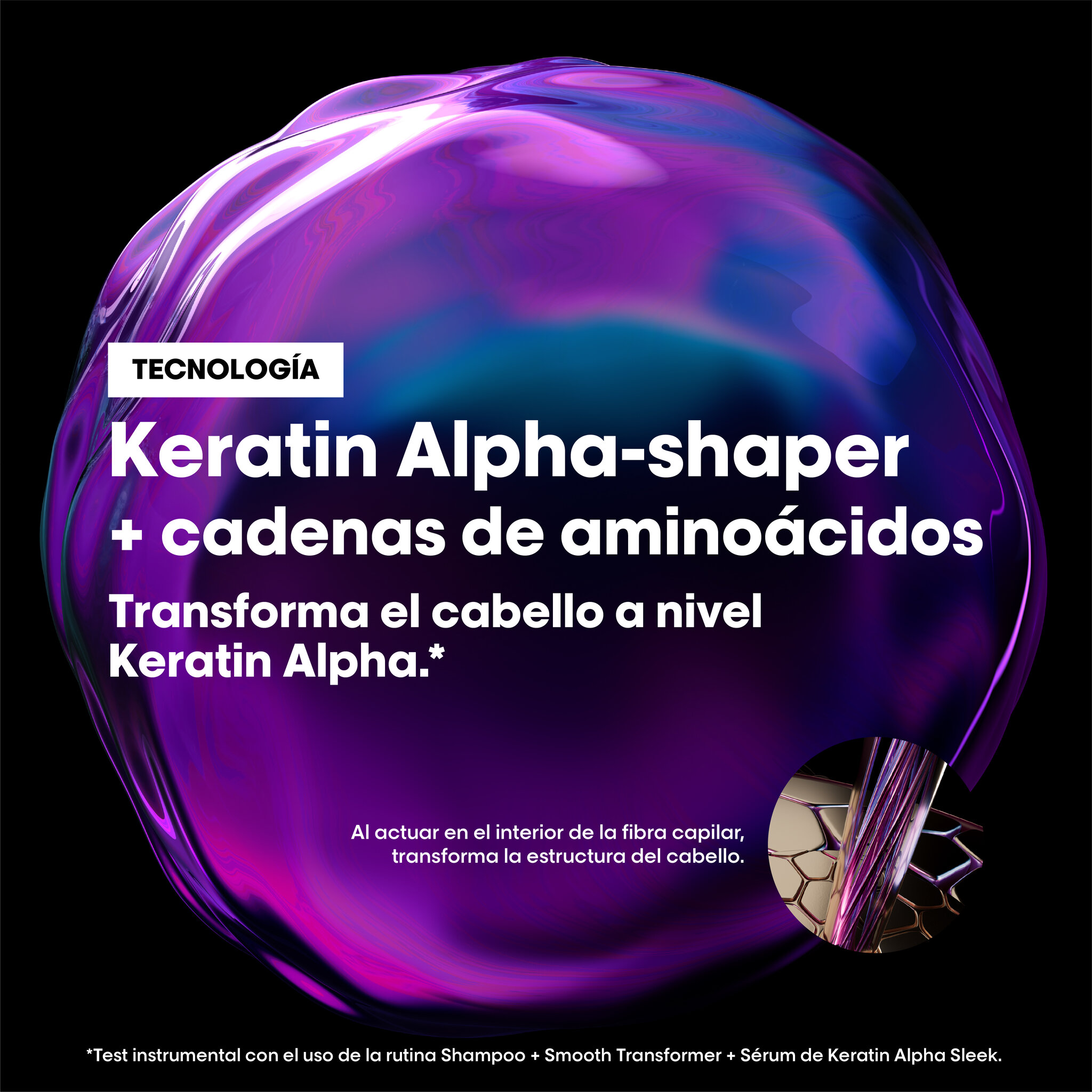 L'Oréal Professionnel Keratin Alpha Sleek LP SE Ker Alpha Serum 50.0MLT 127 - Packshot Oficial