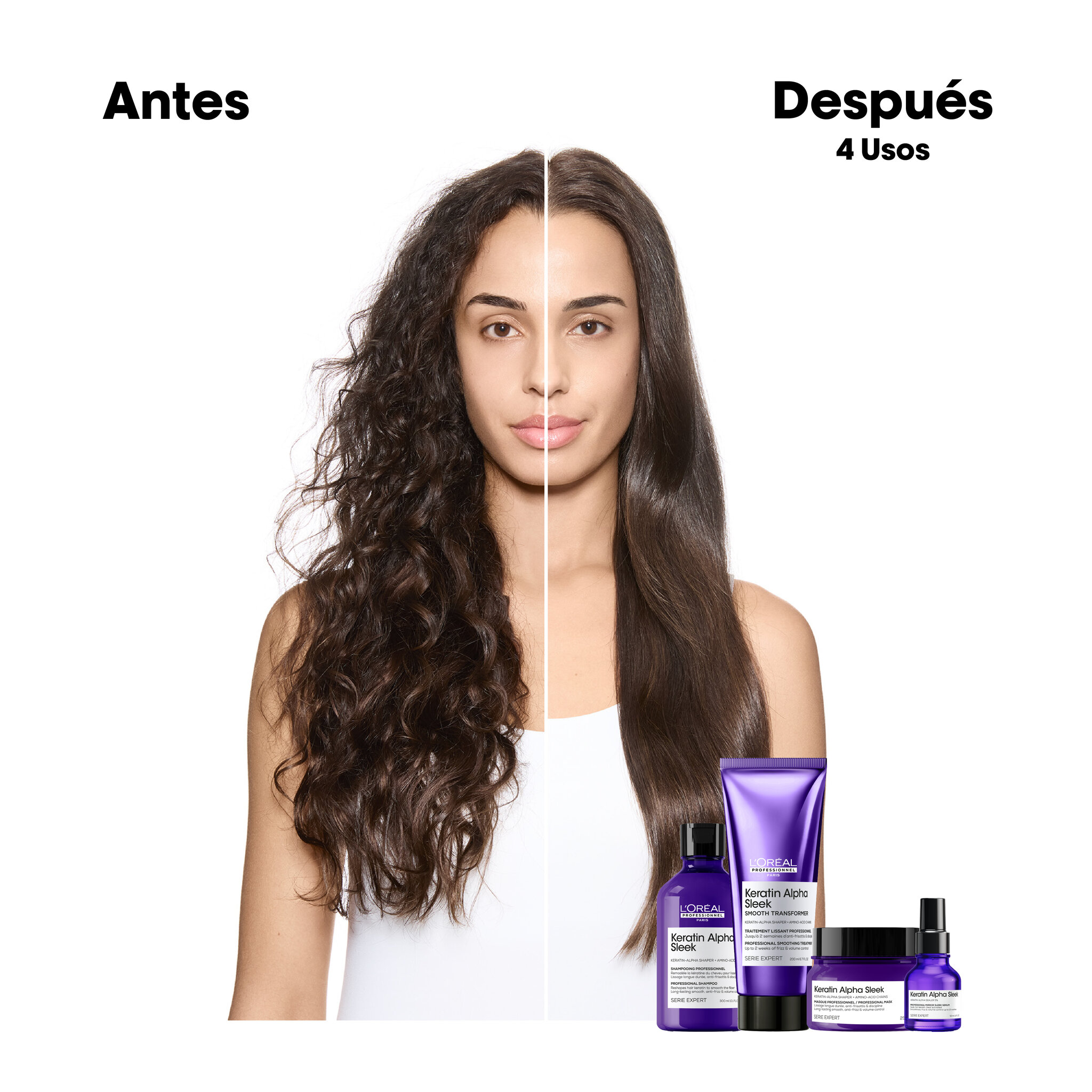 L'Oréal Professionnel Keratin Alpha Sleek LP SE Ker Alpha Mask 250.0MLT 127 - Packshot Oficial